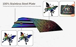 【2pcs with 3 Patterns】235X235mm Spring Steel