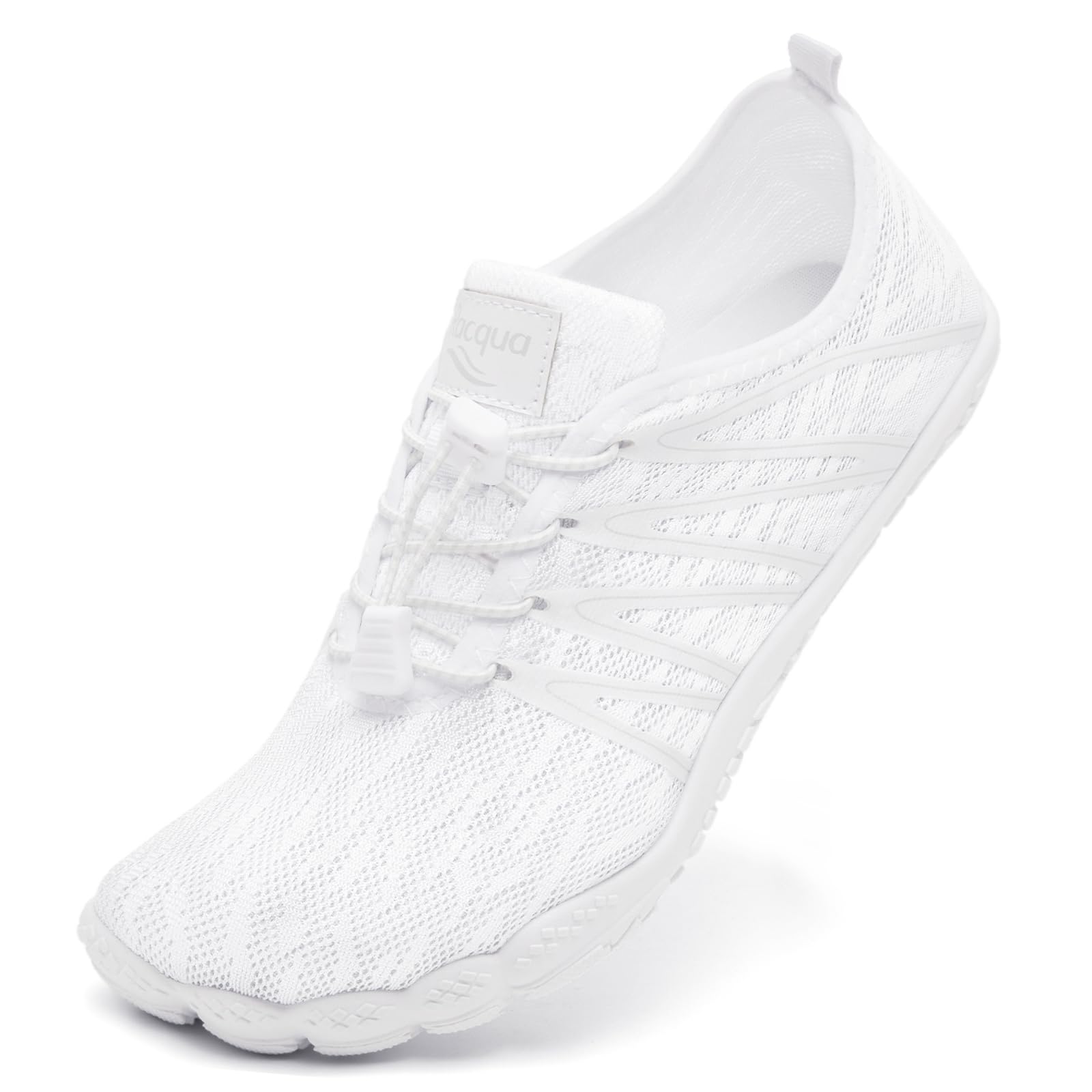 Photo 1 of **STAINED***
Racqua Water Shoes for Women Men Comfortable Swim Shoes Outdoor Sport Barefoot White 7.5 Women/6.5 Men