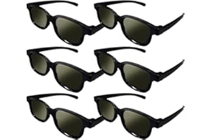 IZGUT LTD. Lot of 6X RealD Technology 3D Polarized Glasses for TV/Movies/Cinema/HD