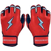 BRUCE BOLT Signature Series Short Cuff Batting Gloves - Signature Player Collection - Adult &amp; Youth Sizes