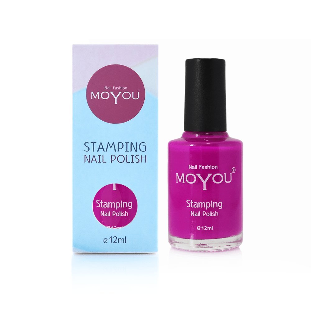 MoYou Nails Original Stamping Nail Polish Razzle Dazzle Rose colour used for Stamping Nail Art to Create Beautiful Shinny and Fashionable Nails