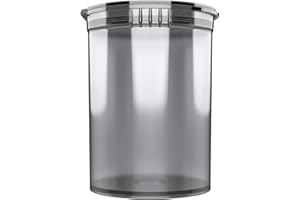 DRAGON CHEWER 30 Dram CR Plastic Packaging Pop Top Containers - Child Resistant Travel Holder Vial Bottles - 160 qty (Smoke)