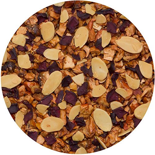 TIESTA TEA – NUTTY ALMOND CREAM, PREMIUM LOOSE LEAF, CINNAMON ALMOND HERBAL TEA BLEND, NON-CAFFEINATED, MAKE HOT OR ICED & BREWS UP TO 25 CUPS, 2.1 OUNCE RESEALABLE POUCH
