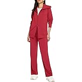 Casly Lamiit Lounge Sets for Women 2026 Spring Sweatsuit Long Sleeve Zip Up Travel Outfit Wide Leg Sweatpant Tracksuit