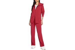 Casly Lamiit Lounge Sets for Women 2026 Spring Sweatsuit Long Sleeve Zip Up Travel Outfit Wide Leg Sweatpant Tracksuit