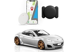 BAGANDCUTE Mini Hidden GPS Tracking Device for Vehicles, Cars etc, Hidden GPS Car Tracking Device with Magnetic Waterproof Case, Running in Apple FIND My, No Extra Monthly fee 1PC Withe Device Black case