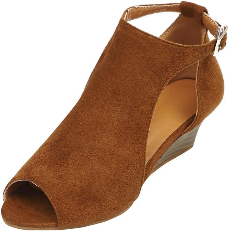 Sandals For Womens, FORUU Platform Wedge Ankle Strap Peep Toe High Heel Shoes
