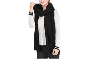 Wander Agio Women's Warm Scarves Long Shawl Winter Warm Large Scarf Pure Color