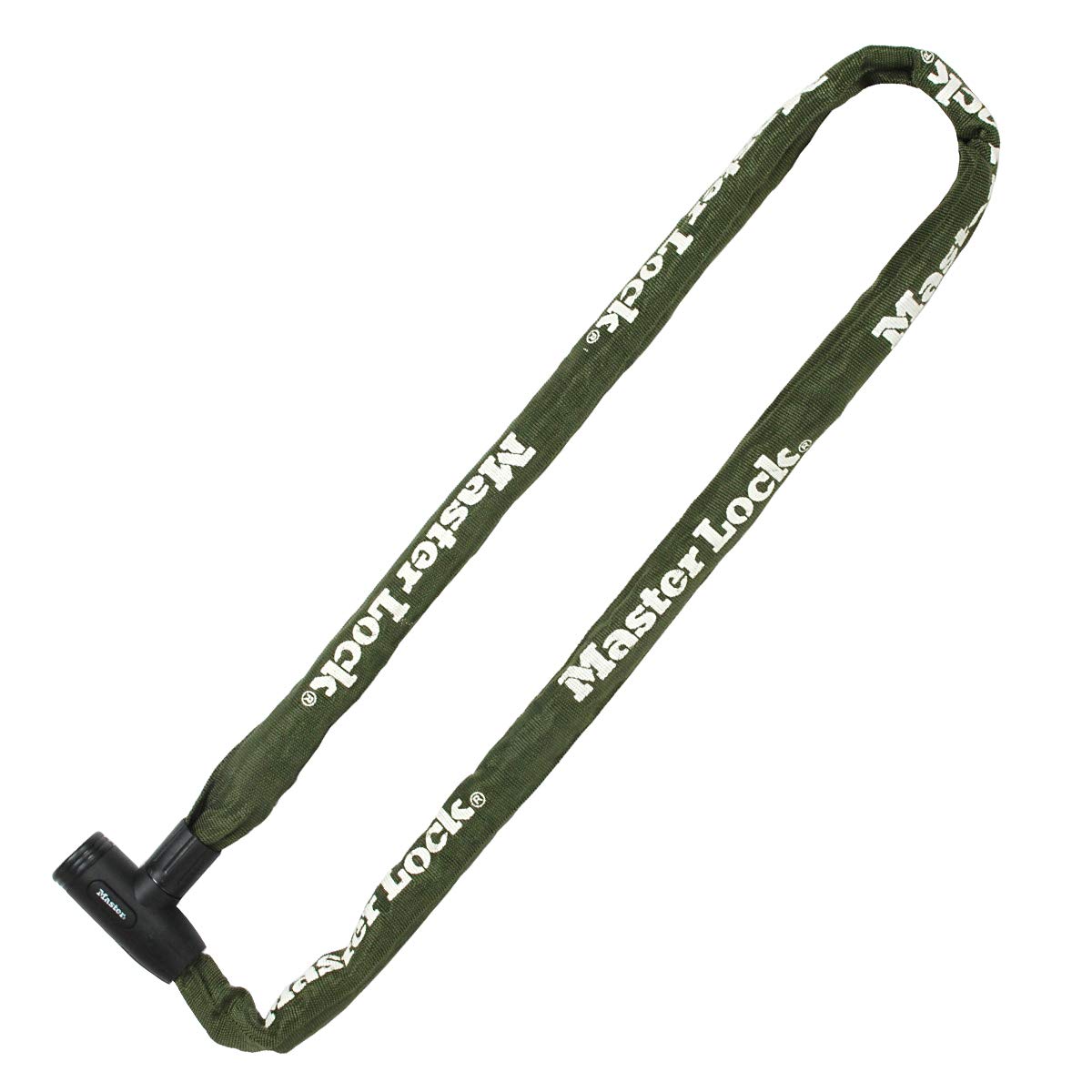 Master Lock 8024EURD, Bike Chain Lock with Key, 150 cm Chain, Green