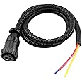 Auxiliary Cable 3 Pin 187103A1, Fit for Case-IH Tractor Models, Fit for Case IH Combine Models, Fit for Case IH Cotton Picker Models, Replace 86511459 RE37651 AP459