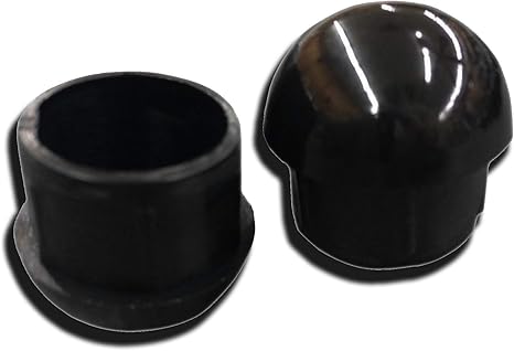 16 Pcs 7 8 Black Nylon Snap On Chair Leg Insert Pads Dome Foot