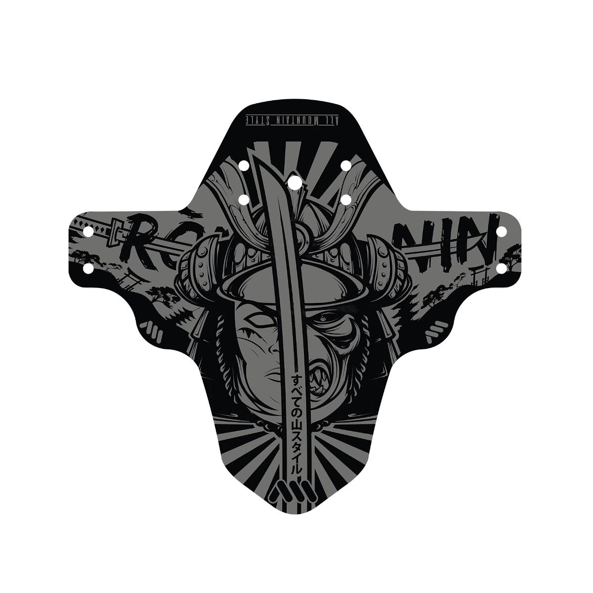 All Mountain Style AMS Front Mudguard – Fits 26’’,27.5’’,29’’, Roning/Grey