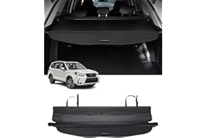 Powerty Cargo Cover for 2014-2018 Subaru Forester (ONLY for Electric Tailgate), Trunk Cover Retractable Privacy Cover for 2014-2018 Forester Accessories (Not for Manual Tailgate)