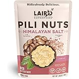 Laird Superfood Himalayan Salt Pili Nuts - Vegan and Keto Snacks, Low Carb and High Fat On The Go Fuel, 3, 1oz Packs