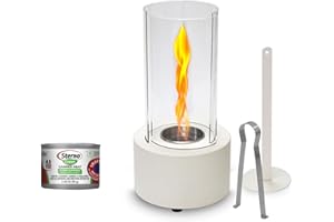 KORNIFUL Table Fireplace, Premium Quality Tabletop Fire Pit - Portable Smores Maker with Roasting Sticks, Gift for Movie Nights, Home Decor, Birthday Parties & Weddings (Use Gel Fuel only, not Alcohol)