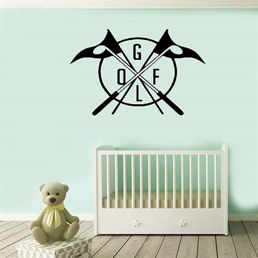 wandaufkleber 3d Wandtattoo Schlafzimmer Cerative Golf Club Logo Muster