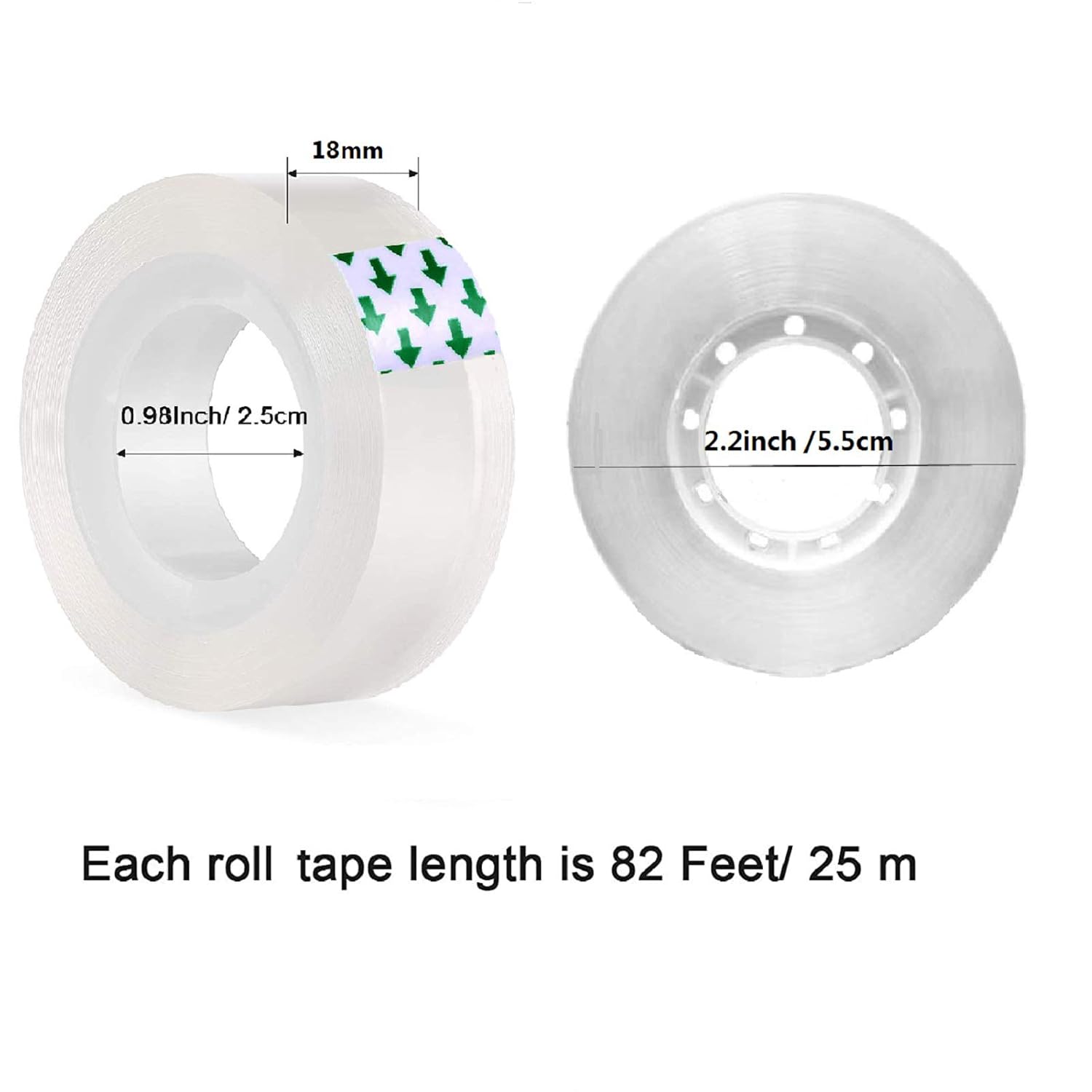 Transparent Tape Clear Tape, 32 Rolls Clear Adhesive Tape for Office, Home, School Each Roll 3/4 x 1000 Inches: Industrial & Scientific