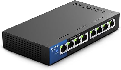 Linksys LGS108 8-Port Desktop Gigabit Unmanaged Network Switch