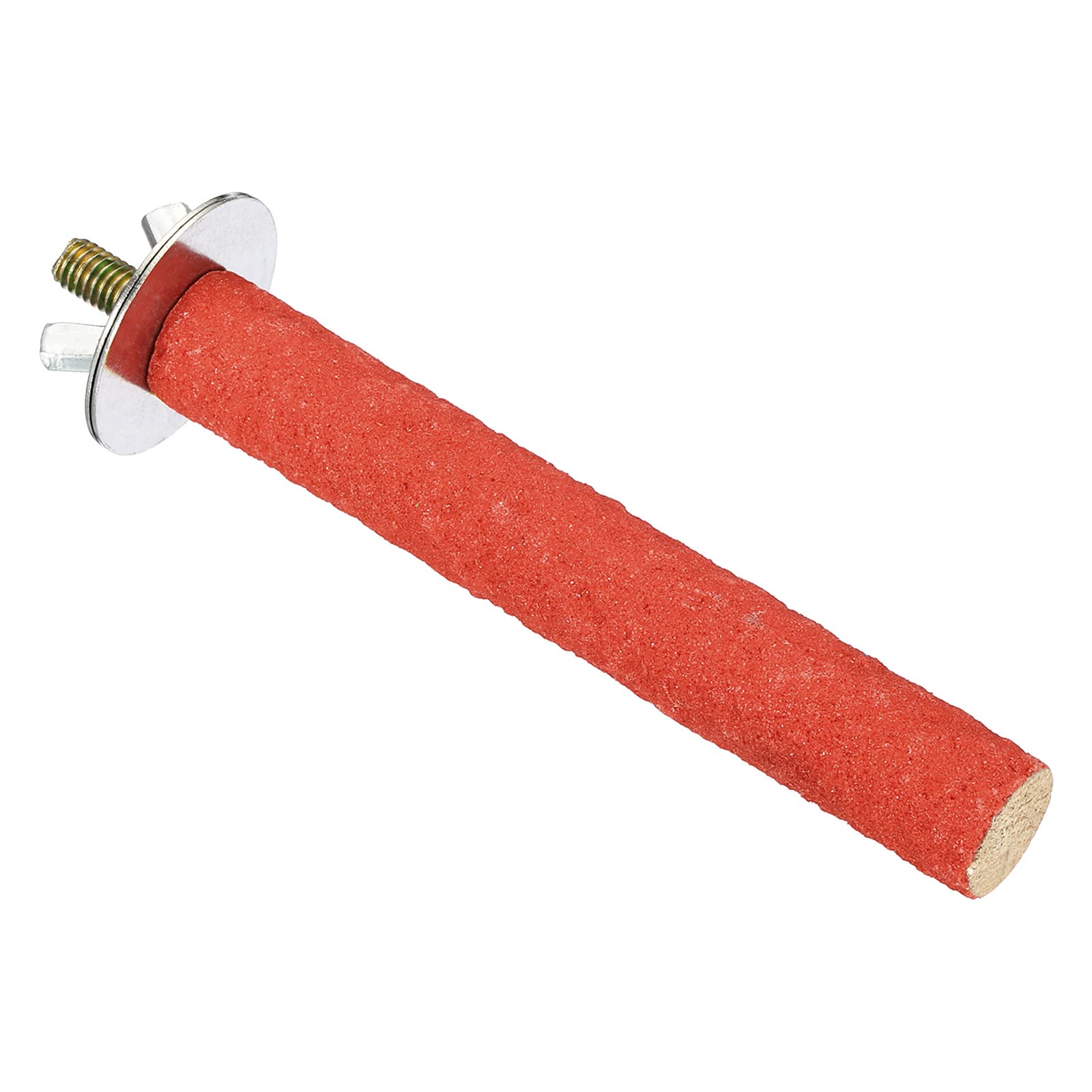PATIKIL 0.6x3.9 Inch Bird Cage Perch, Parrot Stand Paw Grinding Stick Bird for Parakeet Cockatiel Cage Accessory, Red