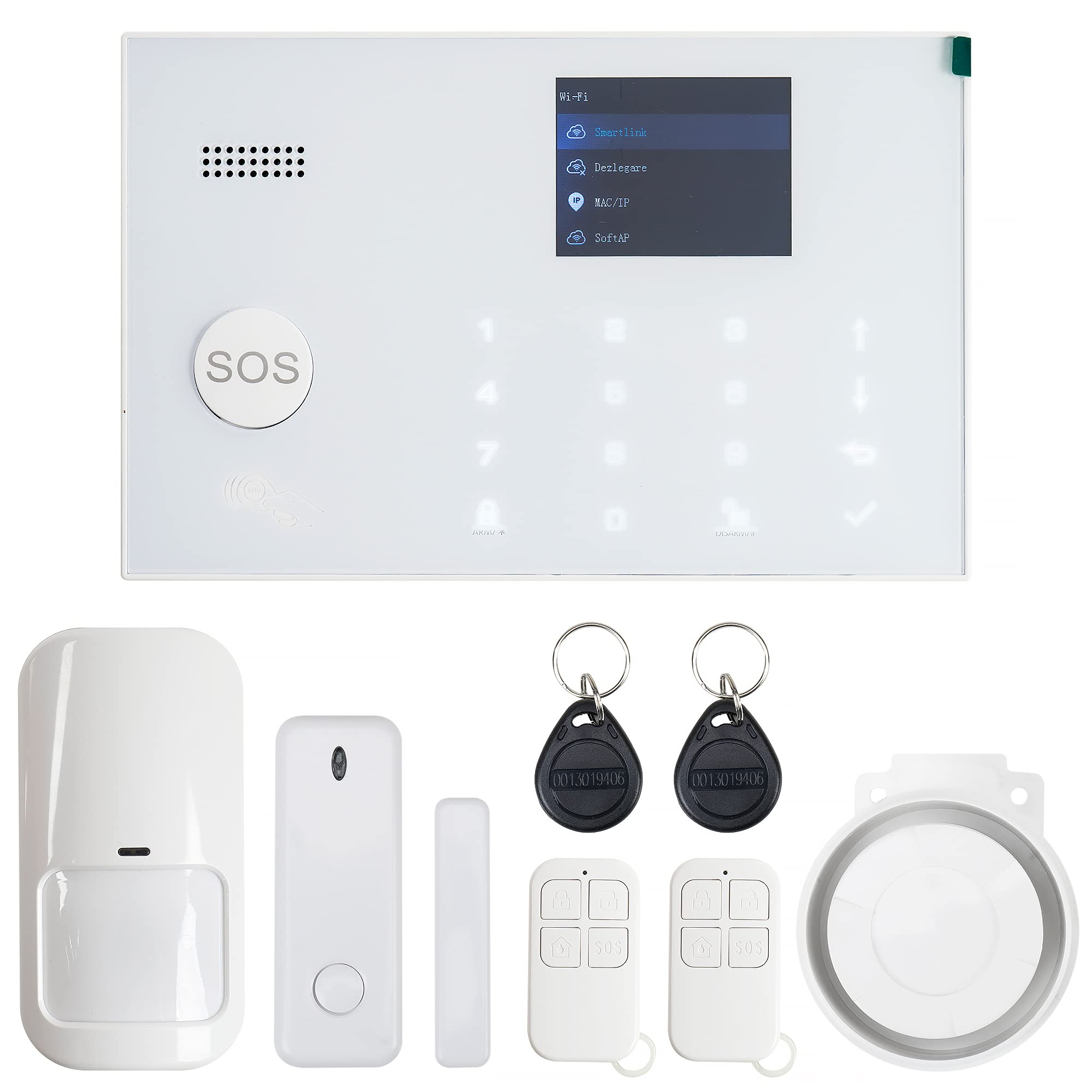 PNI SafeHome PT700 WiFi GSM 4G Wireless Alarm System with Monitoring and Alarm via Internet, SMS, Voice Call, Tuya Smart Mobile Application