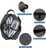 lmytdo Toiletry Bag for Men Waterproof Travel Shaving Bag Gray 22x6x15 cm view 2