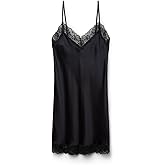 Intimissimi Woman's Silk Slip with Lace Insert Detail