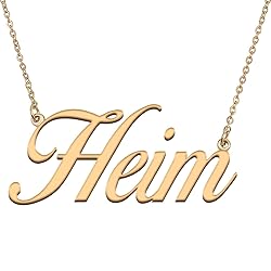 HUAN XUN Customized Custom Simple Any Name Necklace