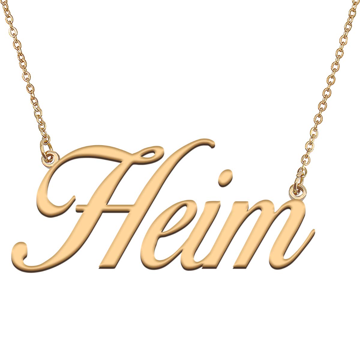 HUAN XUN Customized Custom Simple Any Name Necklace