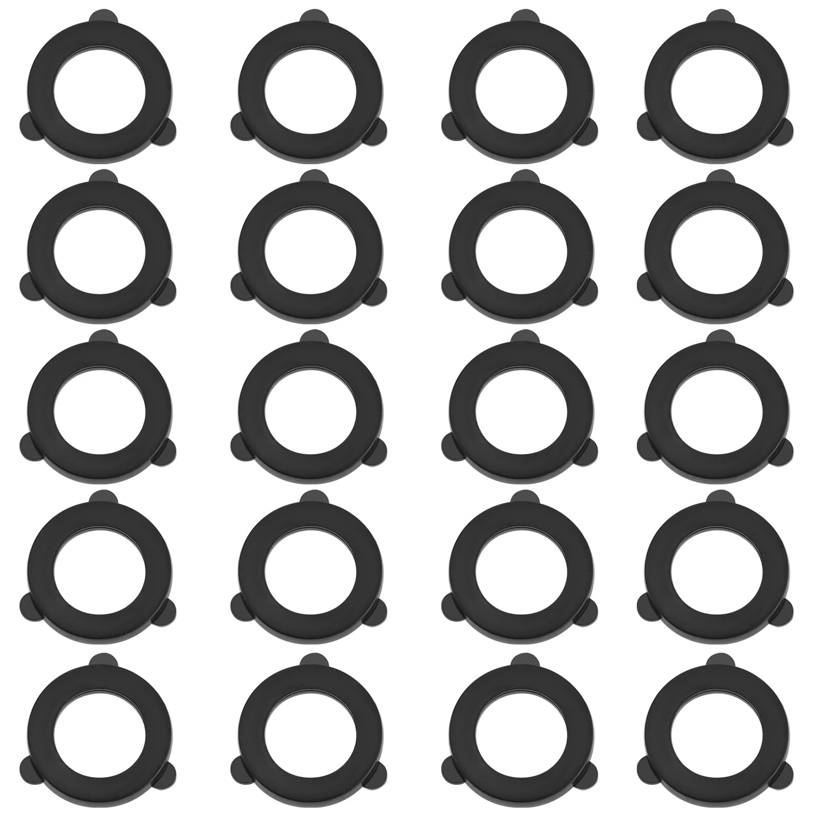 VGOL 50PCS Garden Hose Washers Rubber Gaskets Seals Replacement Tap Sealing Rings for All Standard 1/2 Inch Garden Hose Fittings Black