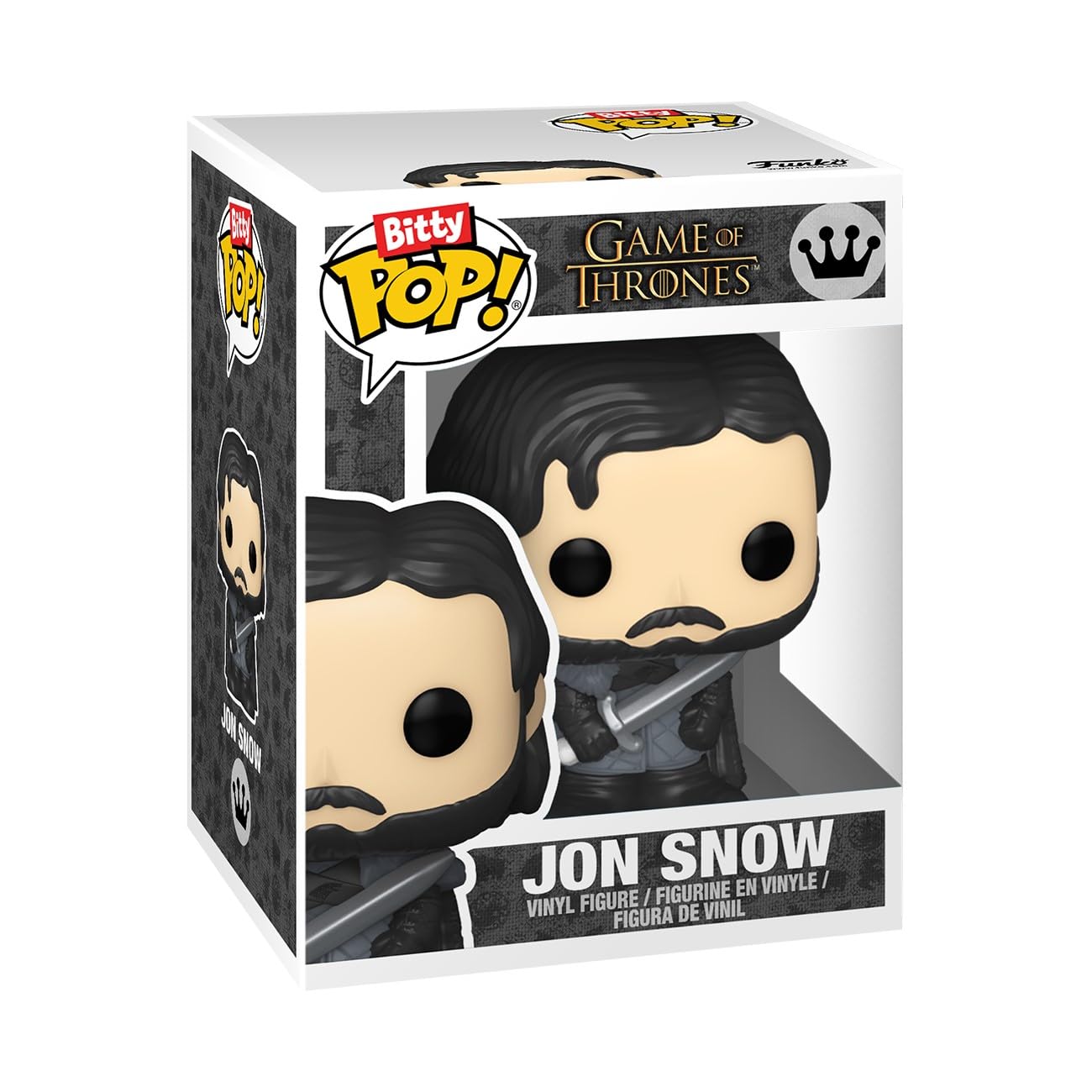 Funko Pop Bitty: Game of Thrones - Jon Snow, Ghost, White Walker, & Mystery Chase Figure - (Styles May Vary) and A Surprise Mystery Mini Figure - 0.9 Inch (2.2 Cm) Collectable - Gift Idea