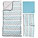 Trend Lab Seashore Waves 3 Piece Crib Bedding Set, Can Be Used As A Blanket Or A Playmat for Tummy Time, Includes Quilt, Fitted Crib Sheet and Skirt