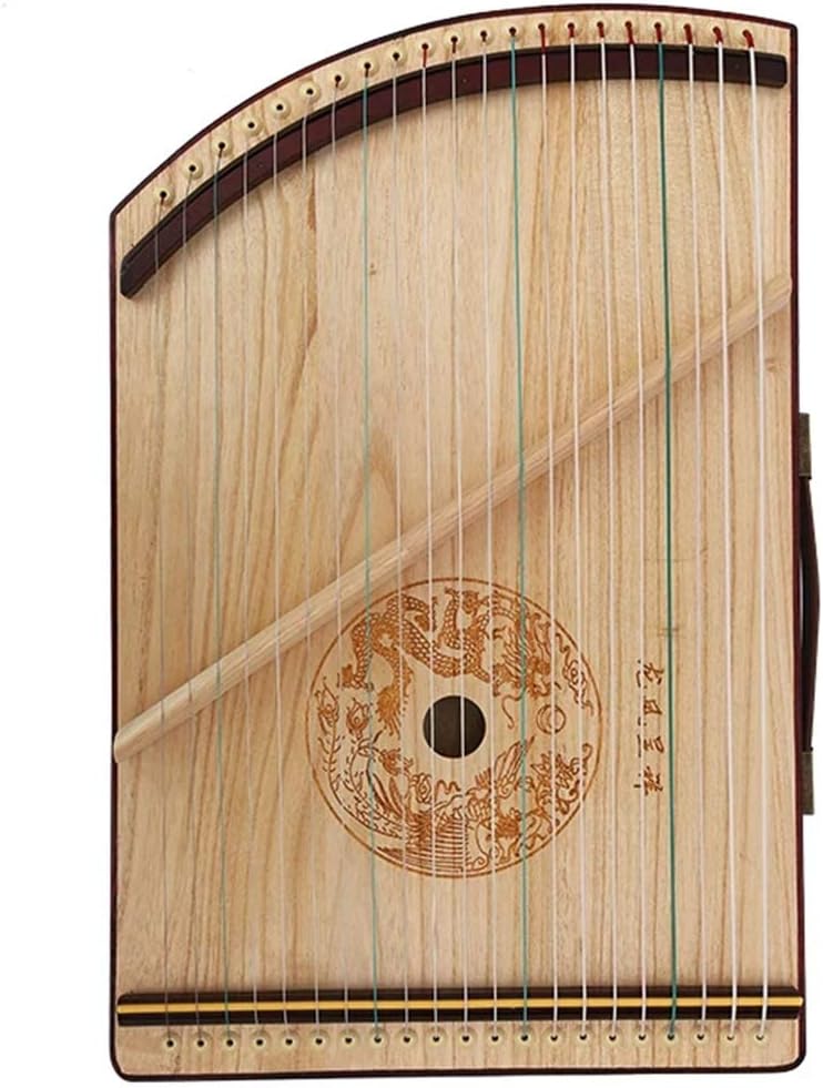 21 Strings Mini Guzheng Protable Color A, Size 52 * 33 cm 20x13
