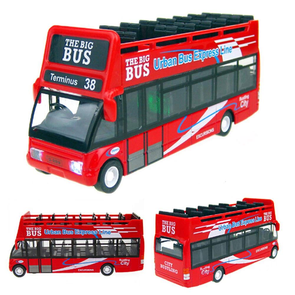 Amazon.com: Alloyed Mini Urban Bus Model with Light and Sound, Red: Health & Personal Care