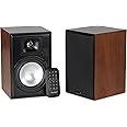 Vanatoo Cherry Transparent One Encore Plus Near Field Studio Monitor Speakers Pair for TV, PC, Gaming. Powered Speakers for Desktop and Room. AUX, USB, Bluetooth, Toslink Optical, Coax, Remote.