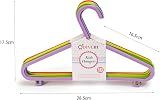 DIVCHI 40-Pack Kids Hangers Multicolour Plastic Tubular Non Slip view 3