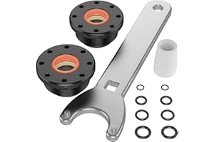 ELONN HC5345 Seal Kit - Front Mount Hydraulic Steering Cylinder Seal Kit with Pin Wrench HS5157 Fit for HC5340, HC5341, HC5342, HC5343, HC5344, HC5345, HC5346, HC5347, HC5348, HC5358, HC5365 and more