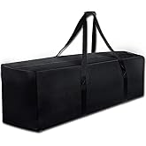AZAMIA Extra Large Duffle Bag for Travel - 47Inch Storage Bag with 2-way Zippers for Men, 197L Big Foldable Carry Bag for Tent Camping Weekender Bag (47" Black)