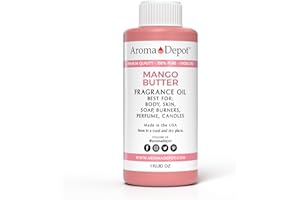 Aroma Depot Mango Butter Perfume/Body Oil (7 Sizes) Our Interpretation, Premium Quality Uncut Fragrance Oil (1 Ounce Plastic Roll On (30ml))