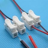 Ulable 30pcs White No Soldering Quick Cable Wire Connector 2 Channel view 7