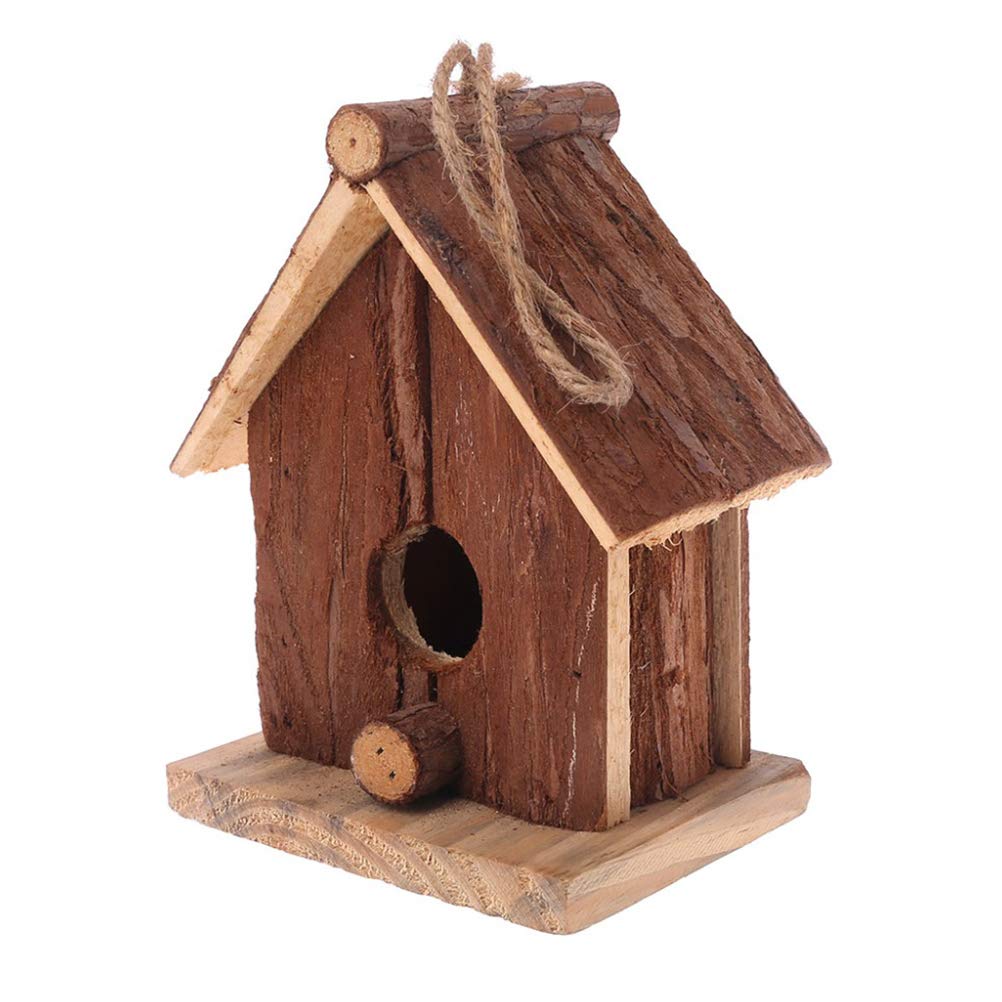 Wooden Bird Nest House Outdoor Birdcage Double Slanted Bird Nest Box