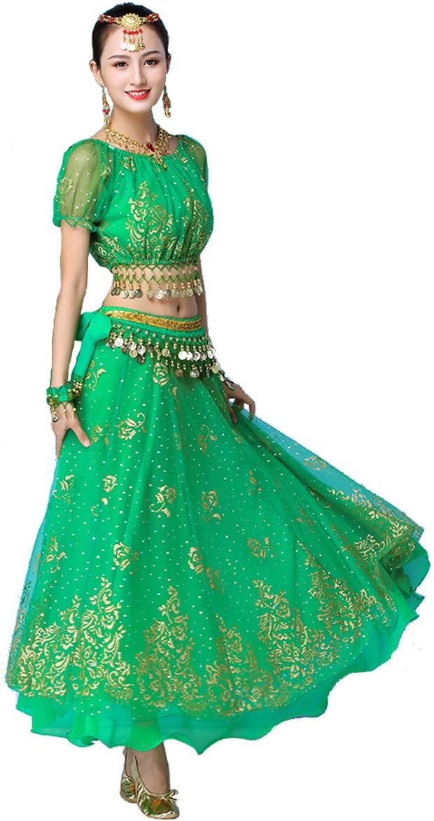 Grouptap Bollywood indian womens ladies fancy anarkali salwar kameez dress blue/red/pink/green arabian princess belly dance skirt outfits costume