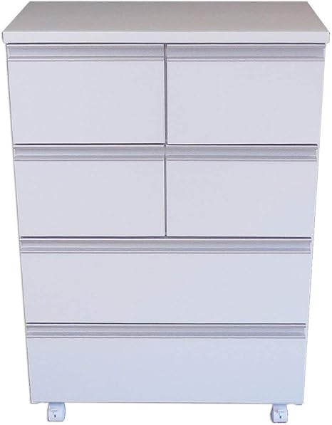 Amazon Co Jp ｎａｔｕｒａｌｈｏｕｓｅ 洗面所 用 キャビネット キャスター付き 四段 サニタリー 収納 幅 60 奥行 30 高さ Cm 日本製 ホーム キッチン