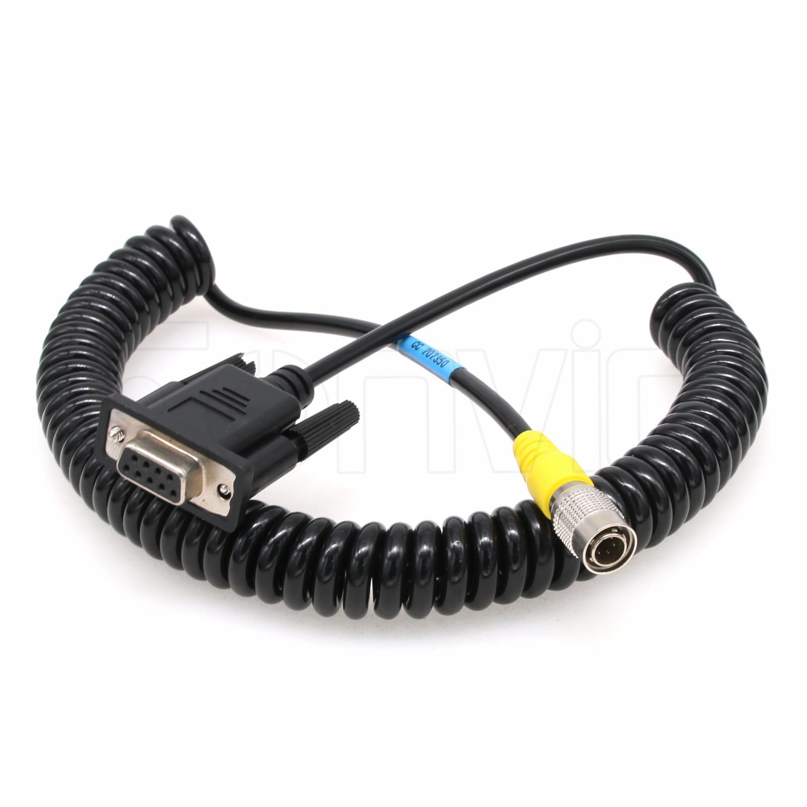 Eonvic D9 to Hirose 6-pin Male RS232 Interface COM Download Data Coiled Cable For Trimble/Sokkia
