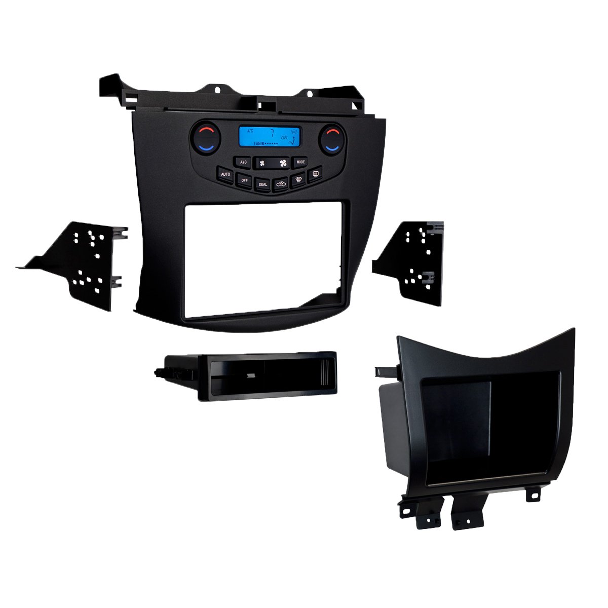 Metra 99-7803G Double/single Din Car Dash Kit for Select 2003-07 Honda Accord Plus Metra 88-00-7803 Honda Accord 2003-07 Lower Pocket