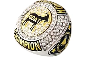 CXXCG Goat Championship Ring Award Gift Trophy for Tournament or League Champion Winner Greatest of All Time G.O.A.T.