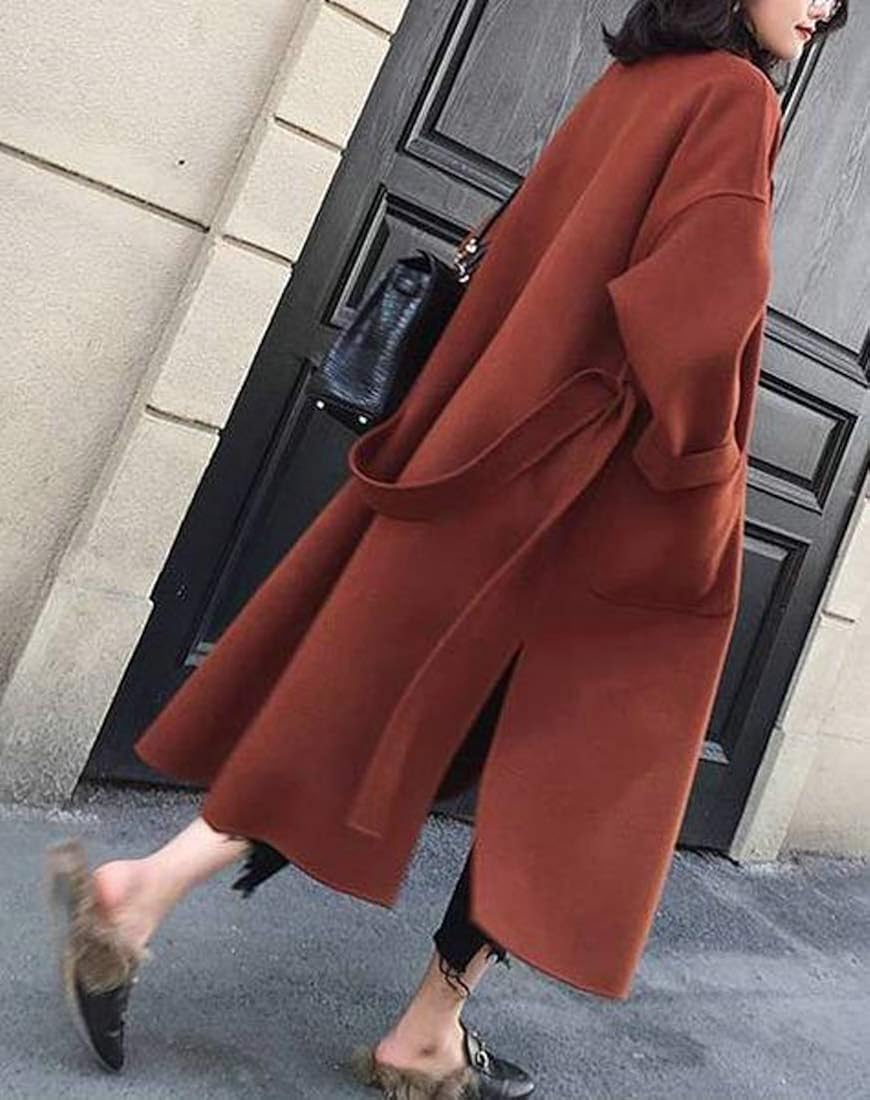 long tan peacoat
