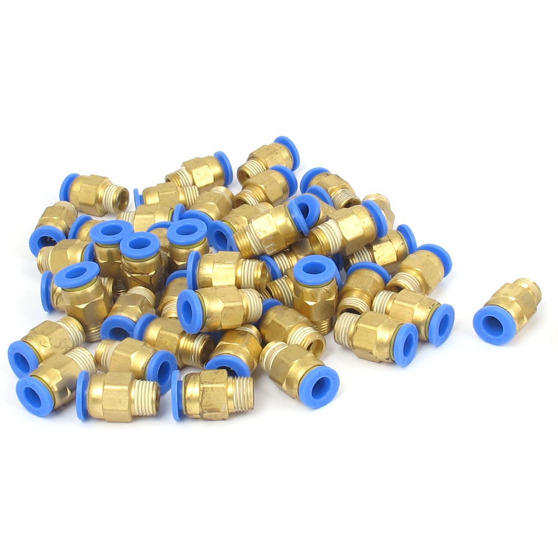 Sourcingmap 1/8BSP x 6mm Push in Joint Pneumatic Connector Quick Fittings 50 Pcs