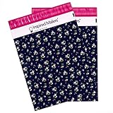 Inspired Mailers Poly Mailers 10x13 Petite Floral – Pack of 100 – Unpadded Shipping Bags