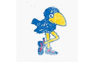 EMC GRAPHICS Vintage Jayhawk Vinyl Waterproof Sticker Decal Car Laptop Wall Window Bumper Sticker 5"