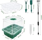 MQFORU Seed Trays with Grow Light 60 Cells 5-Pack Propagator Kit view 8